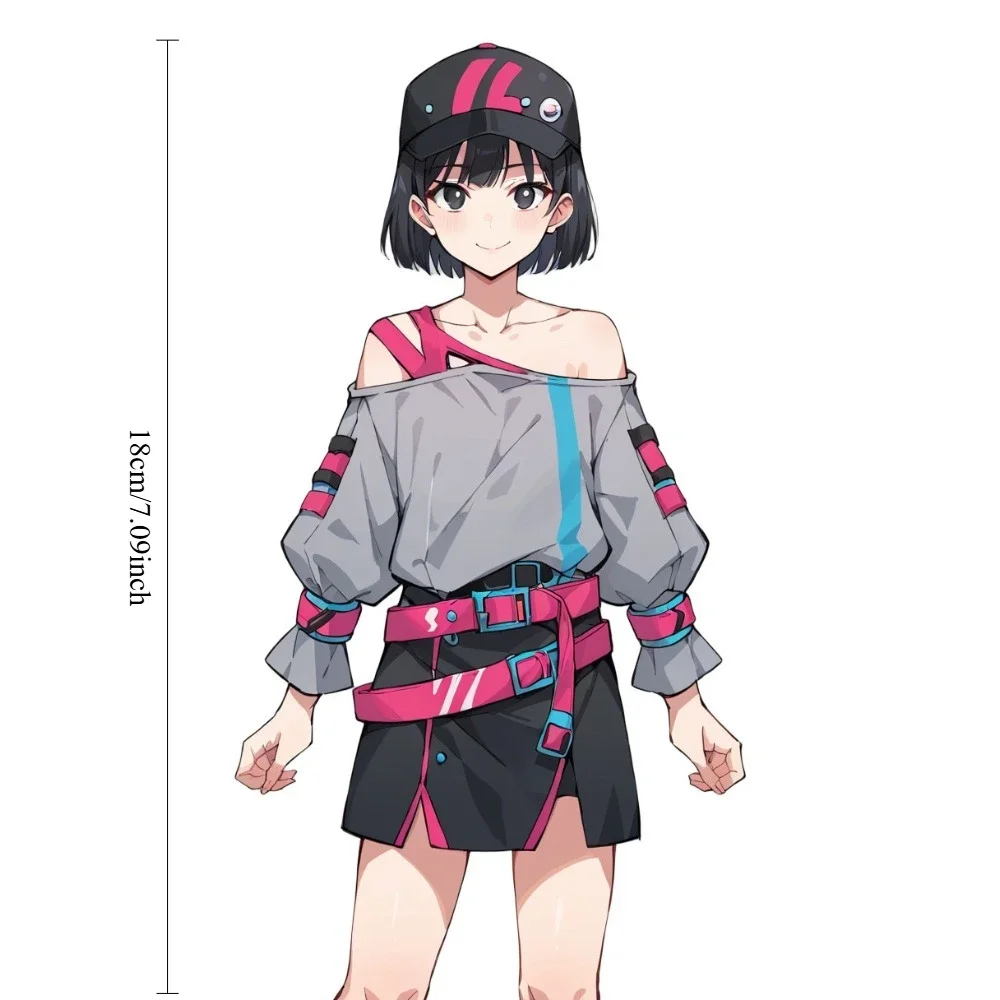 Anime Girl Vinyl Car Decal Sticker Waterproof For Motorcycle Helmet Window Laptop Itasha Decor