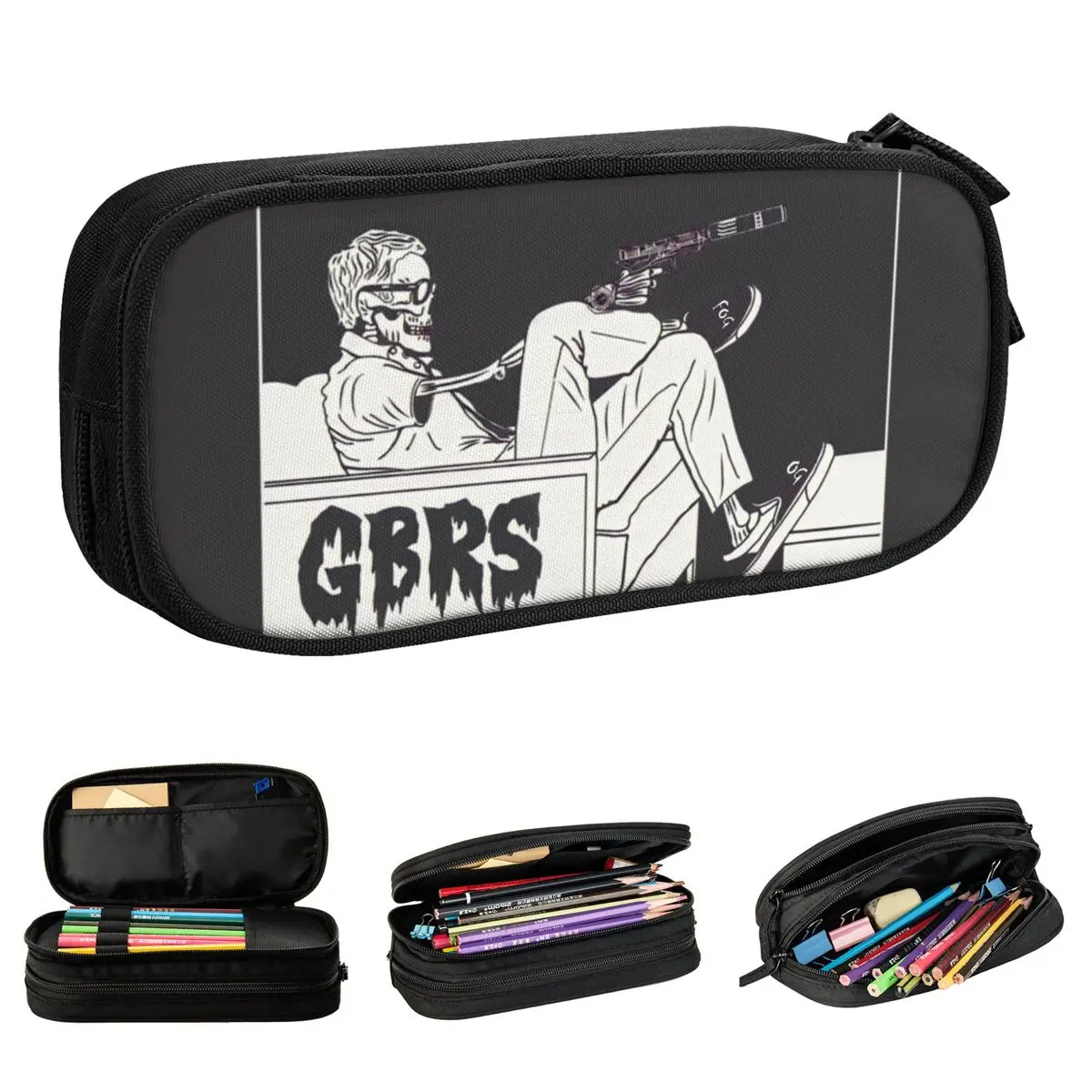 Forward Observatory Group Gits Lápis Case, Cute Pen Box Bag para estudantes, grande capacidade, estudantes, presentes da escola