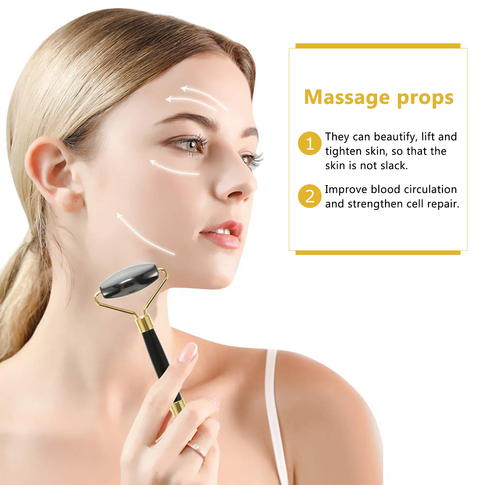 

2Pcs Facial Massage Kit Compact Manual Massage Instruments for Face Body Blood Circulation Lifting Tightening