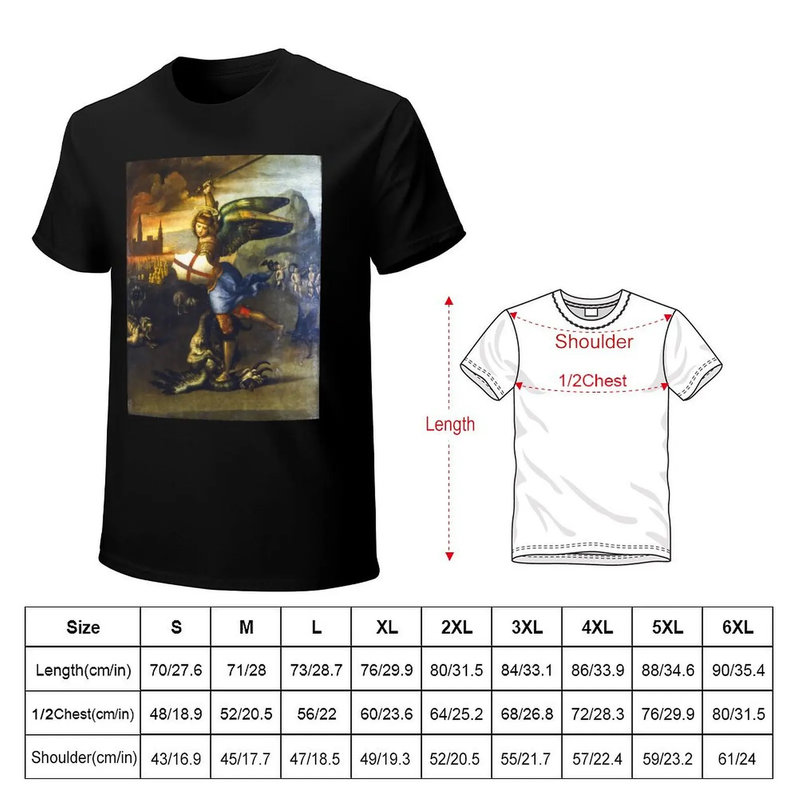 St. Michael by Raphael T-Shirt Basic Solid Color Short Sleeve Cotton Top