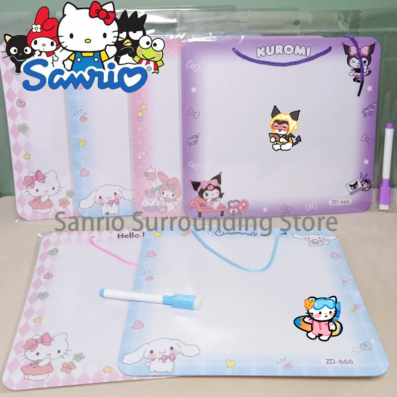 1/4Pcs Sanrio Drawing Board Erasable Whiteboard Student Cartoon Cinnamoroll  Board Kawaii Learning Education Drawing Toys Gifts