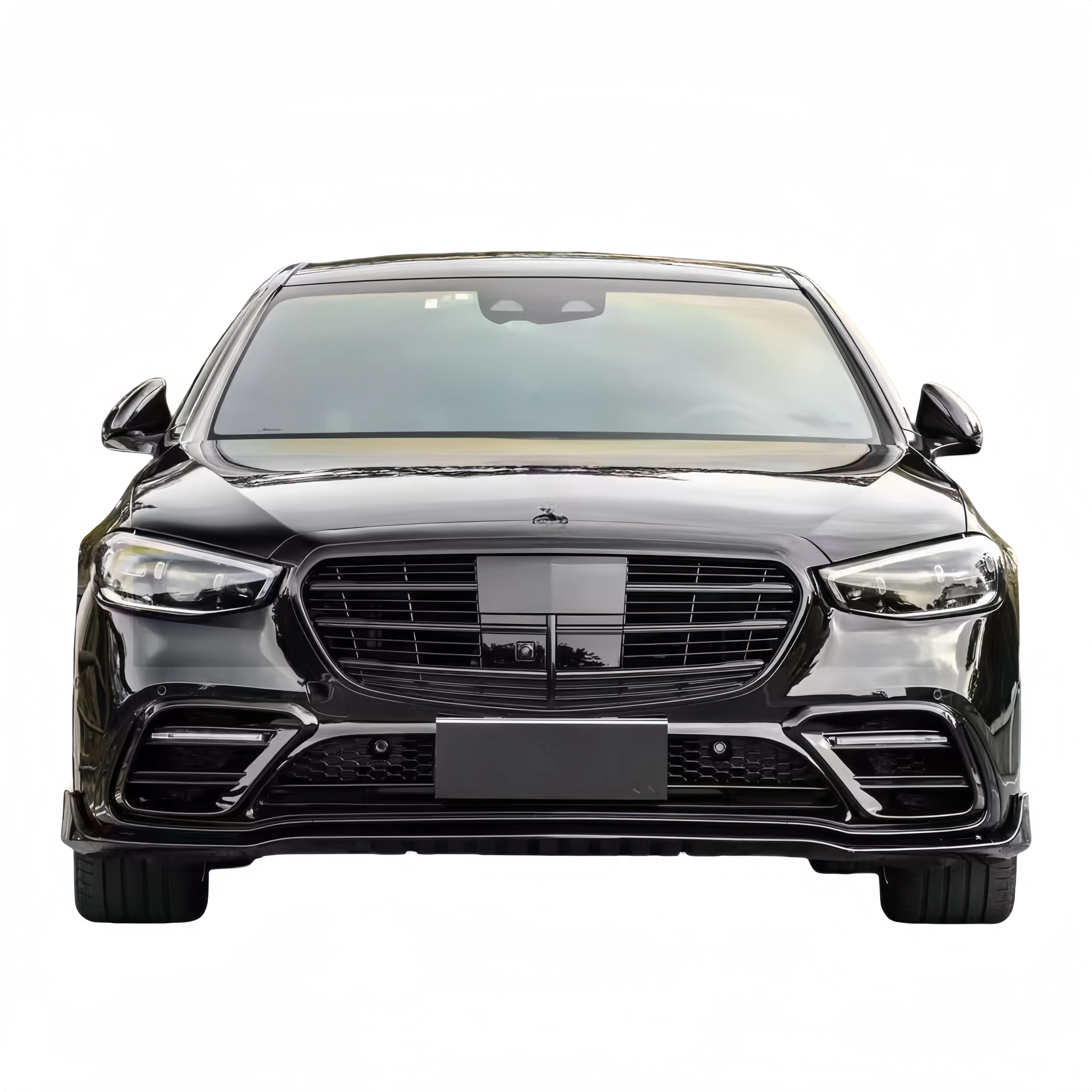 Suitable for  21-25 S-Class W223 S400 Modified S450 Front Bumper Grille Side Skirt Rear Bumper Lip Tail Throat