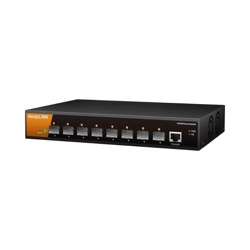 8 Port 10G SFP  Enterprise Level Switch, L2  Smart Managed, IPv6, Static Routing, QoS, Link Aggregation/VLAN/IGMP