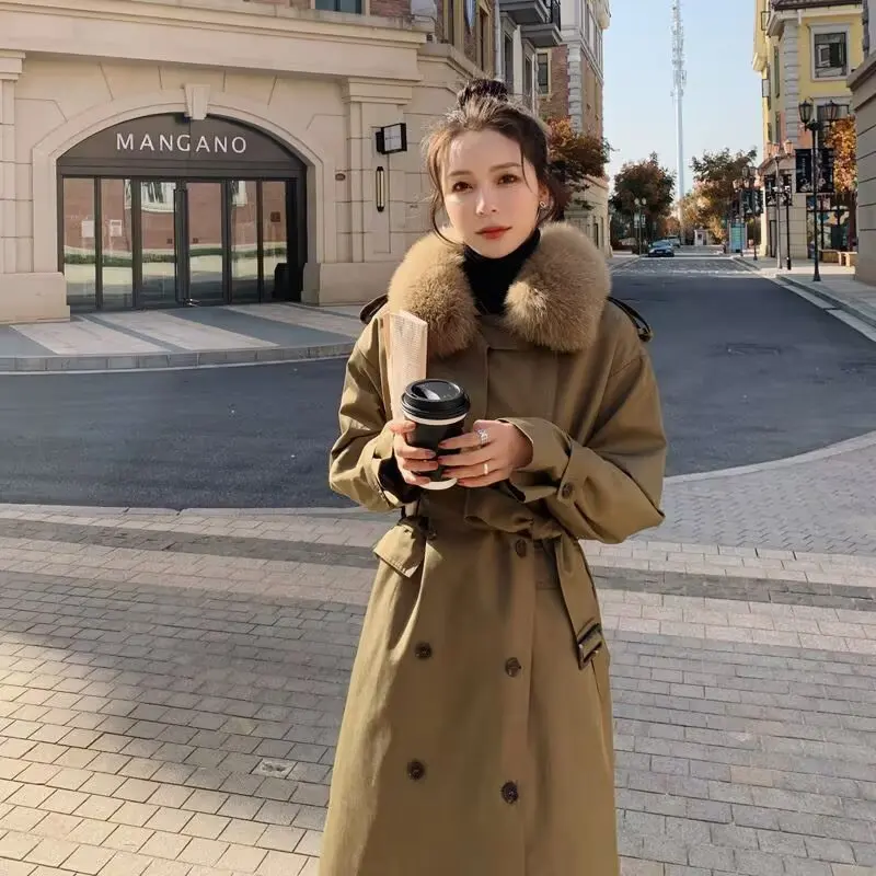 

New Winter Fashion Women Mid-Length Down Cotton Jacket Korean Loose Thick Warm Padded Coat Female Hooded Parkas Outerwear