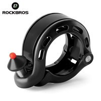 ROCKBROS Safety Bicycle Bell Aluminium Alloy MTB Road Bike Horn Bike Ring Cycling Handlebar Bicycle Hidden Alarm Bike Accessory