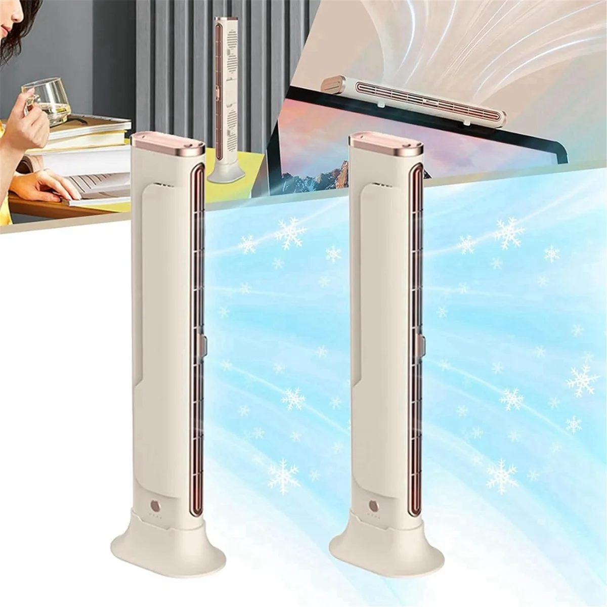 Cooling Air Conditioner Desk Tower Fan Portable Air Conditioning,Sherum Air Conditioner Cooling Fan for Bedroom Office