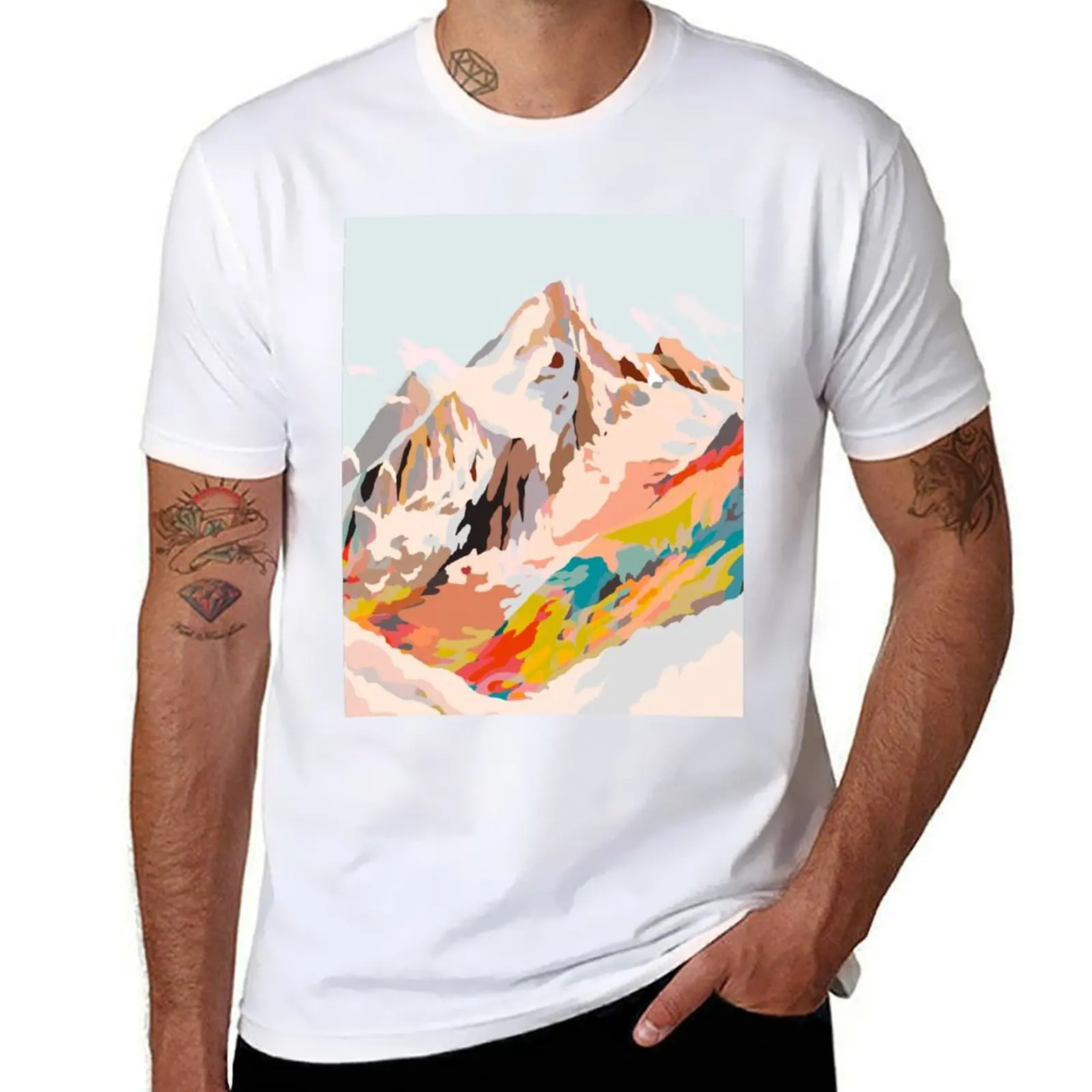 

glass mountains T-Shirt t shirt for man 100 percent cotton cotton tshirt 100% T-Shirt
