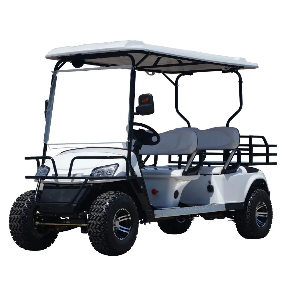 CE Certified New Electric 4/6/8-Seater Sightseeing Car Golf Cart for Office & Scenic Tourist Spots 48V Battery Voltage