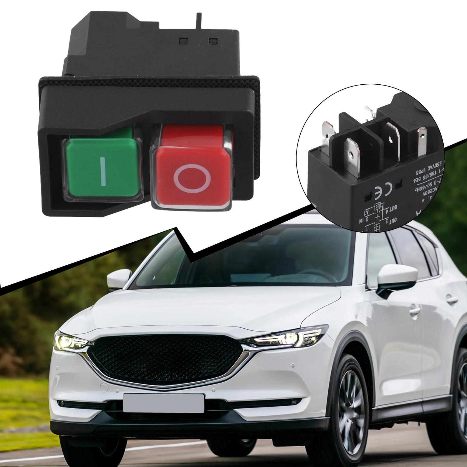 6*5*3cm Electromagnetic Switch High Durability Button Switch Actuator Robust Construction Versatile Compatibility
