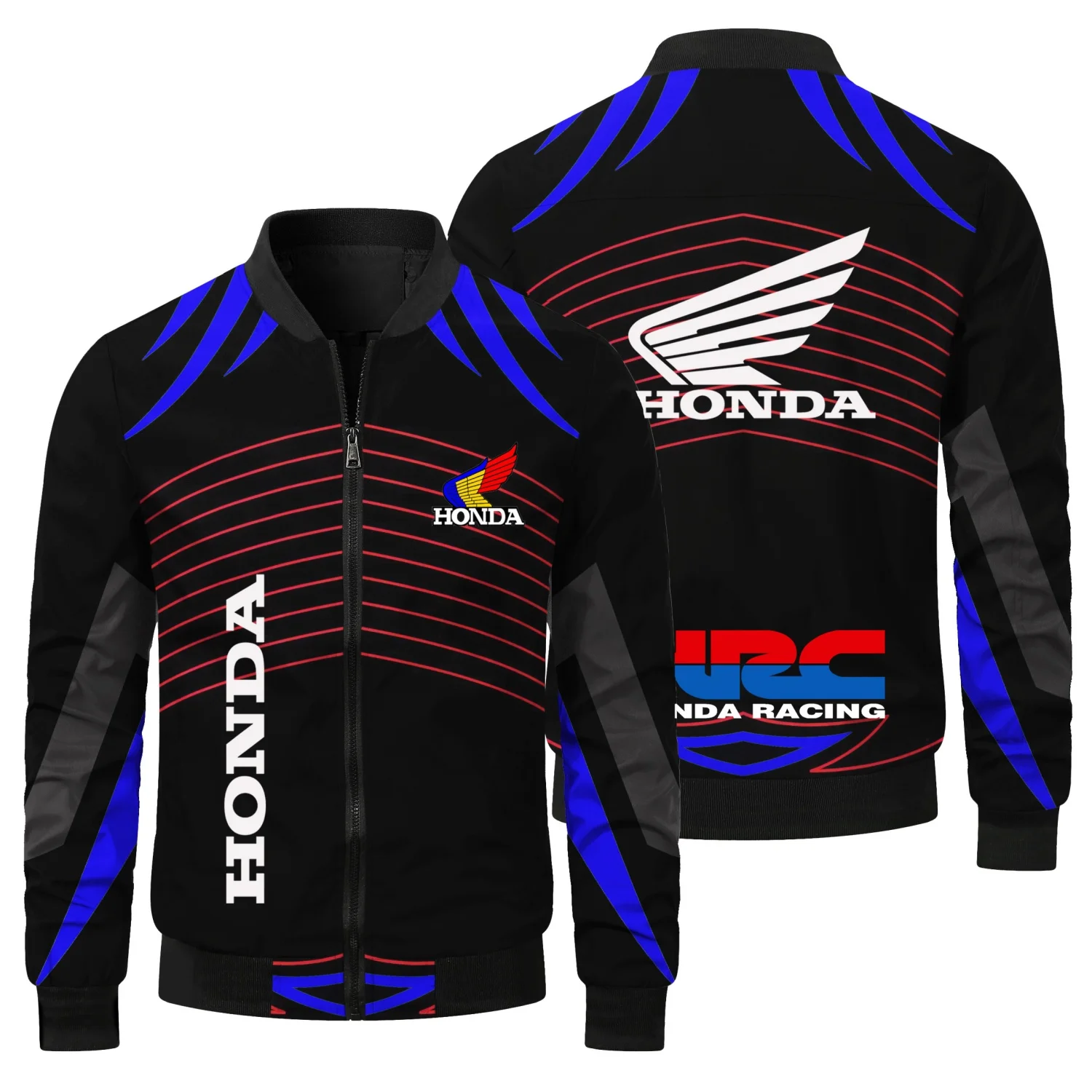 New Honda Logo Motorcycle Racing Team Men's Jacket Sporty and Fashionable Men's Jacket Spring and Autumn Men's Clothing Coat