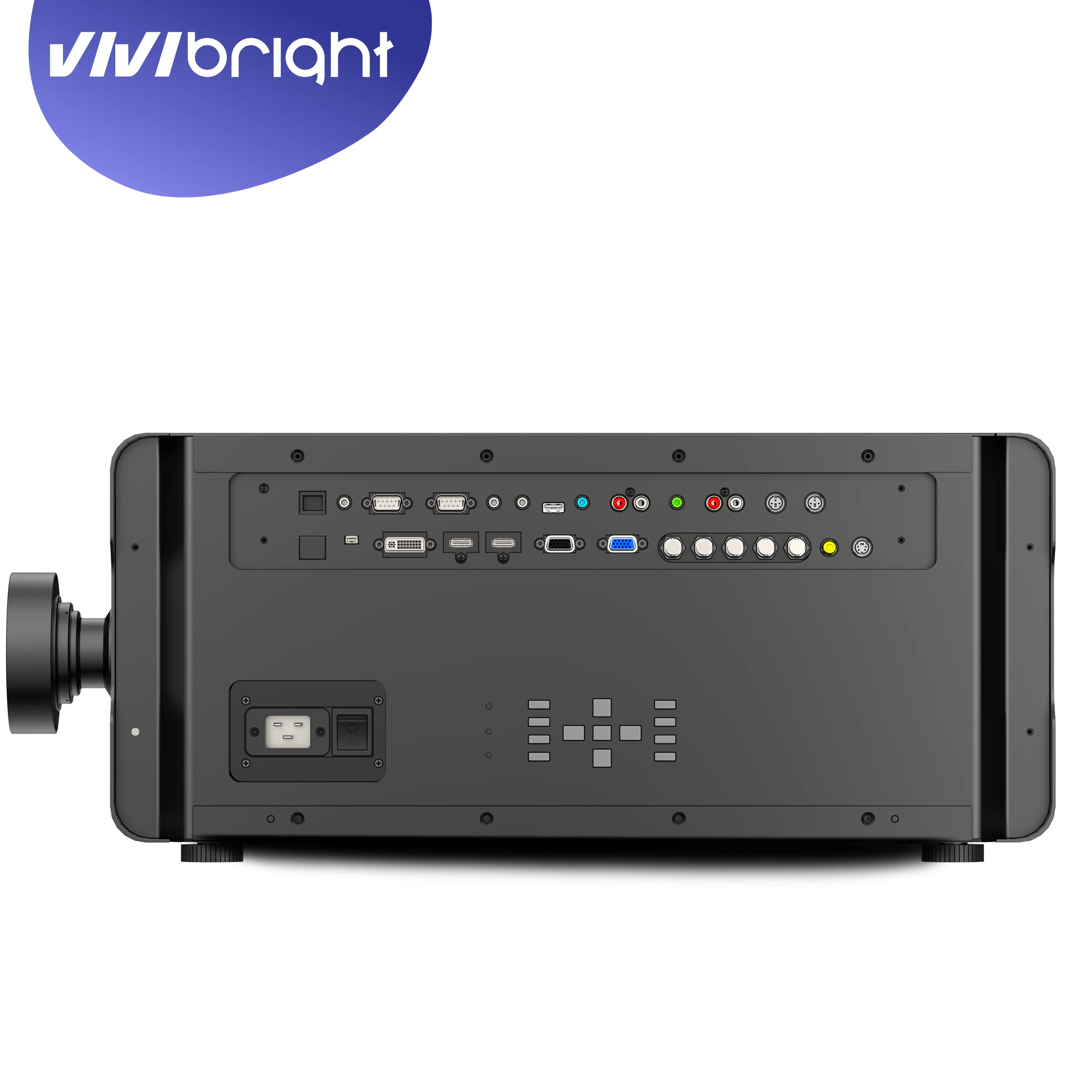 جهاز عرض جولف Vivibright KD7000 للاستخدام الداخلي المحاكاة مع عرض DLP قصير للغاية 4K وشاشة عرض غامرة