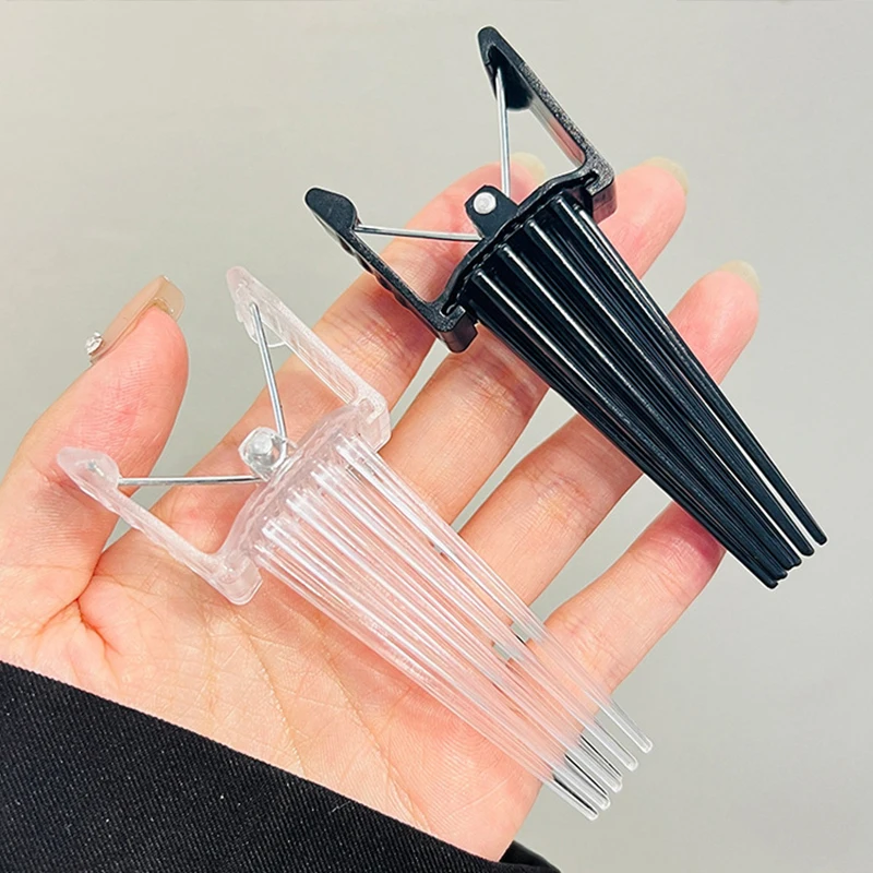 Nueva horquilla esponjosa Simple, horquilla esponjosa con flequillo, raíces rizadas, pinza para el cabello esponjosa Natural alta, peine para el cabello sin costuras para mujeres y hombres