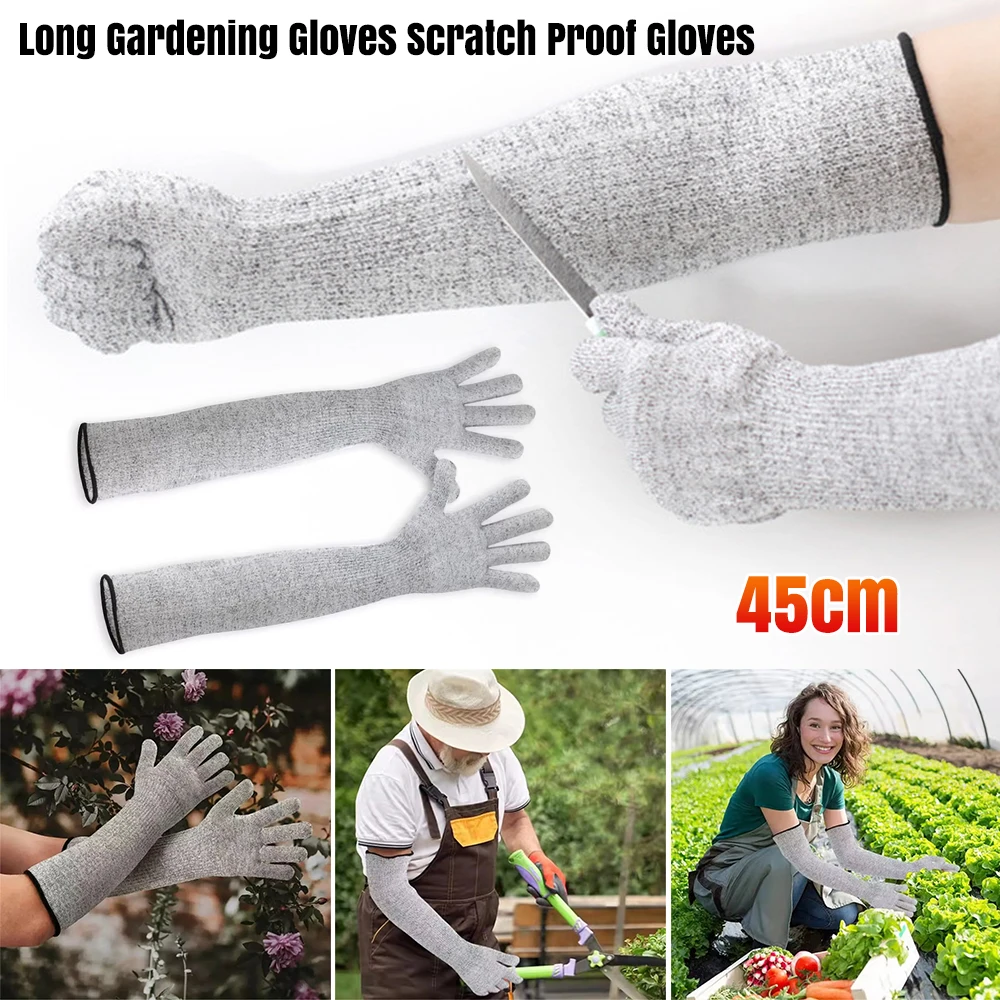 Scratch Proof Gardening Gloves with Elbow Protection