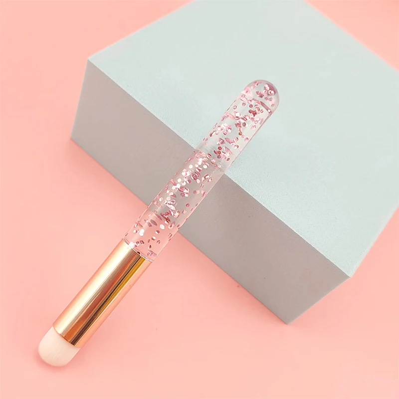 1pc silicone bálsamo labial máscara labial escova com otário capa de poeira batom pincéis de maquiagem cosmética escova de batom com caixa de armazenamento