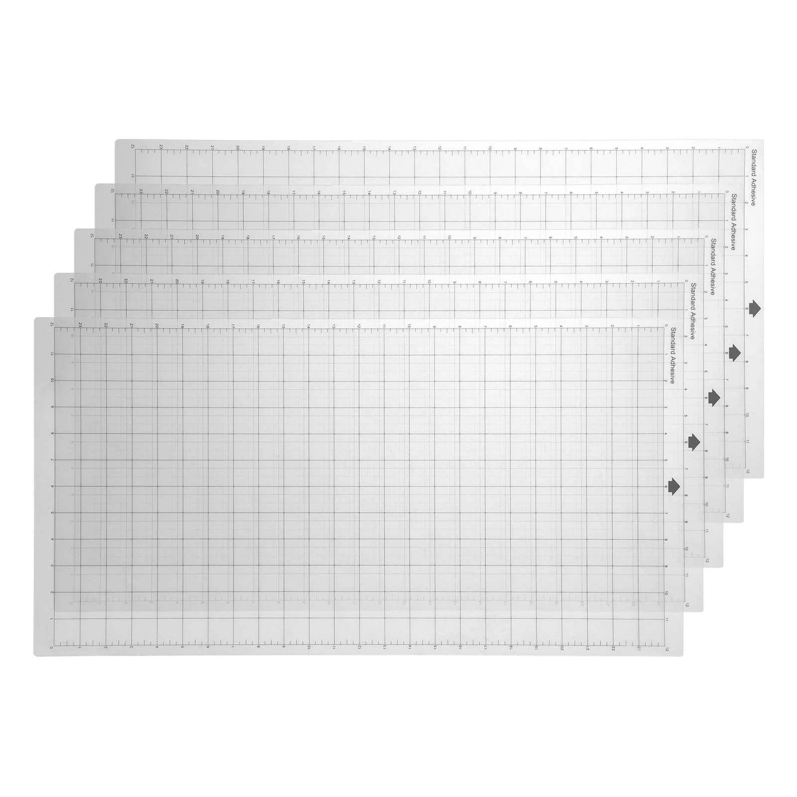 3 Piezas de Tapete de Corte Adhesivo Transparente de 12x24 Pulgadas, Repuesto para Máquina de Plotter Cricut Silhouette Cameo Explore