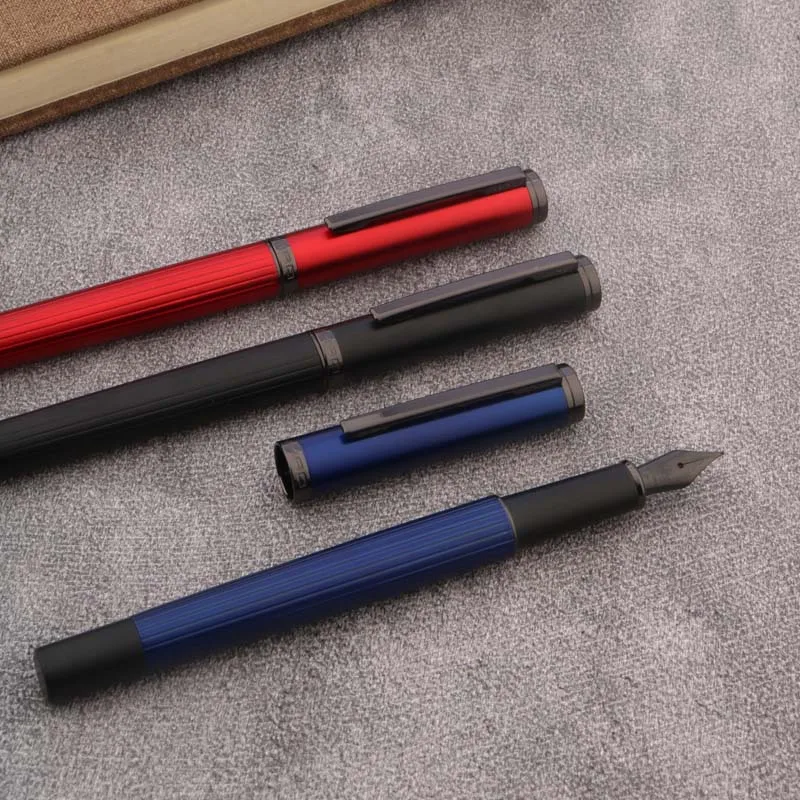 Luxury JinHao metal 88 Fountain Pen Black Nib EF F Business Office School Supplies Writing Ink Pens