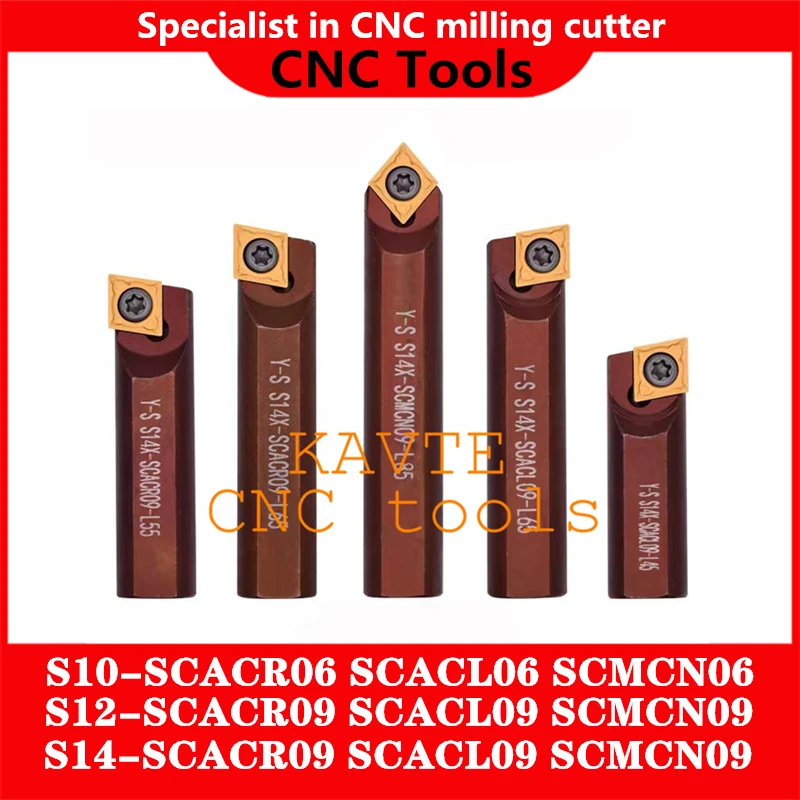 Barra do Suporte de Ferramentas Cnc Ferramentas de Torneamento S10x S12 S14x Scmcn06 Scacr06 Scacl Scmcn09 Scbcr09 Scbcl09 L35 L45 L55 L65 L75 L85 Hot 1pc