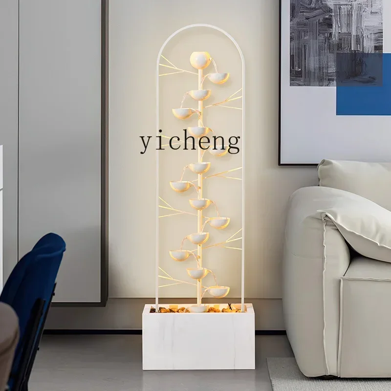 DSA  Light Luxury Ornament Modern Living Room Flowing Water Floor Standing  Water Landscape Decoration Gift
