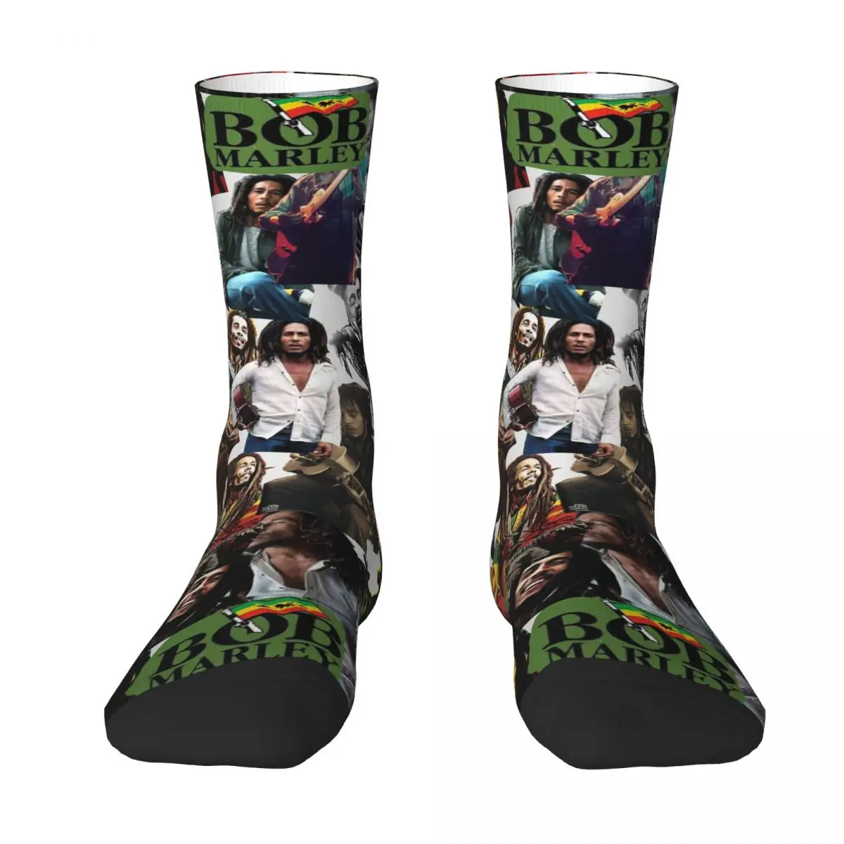 

Bob Marleyed Reggae Musician Socks Harajuku Sweat Absorbing Stockings All Season Long Socks Accessories Unisex Christmas Gifts