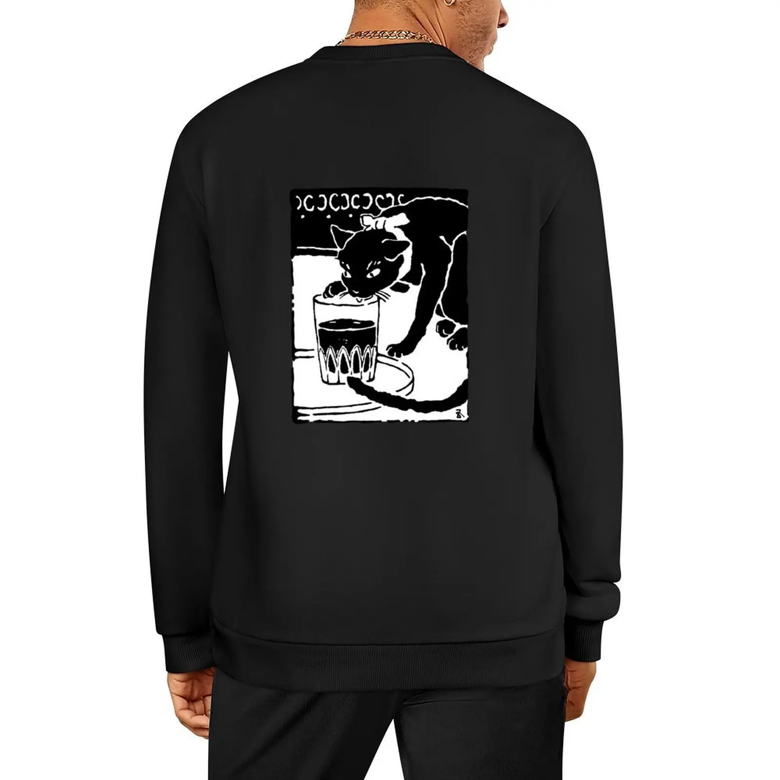 

I Am a Cat - Soseki Natsume 1905 an illustration Goyo Hashiguchi Pullover men's autumn clothes anime clothing men's sweatshirt