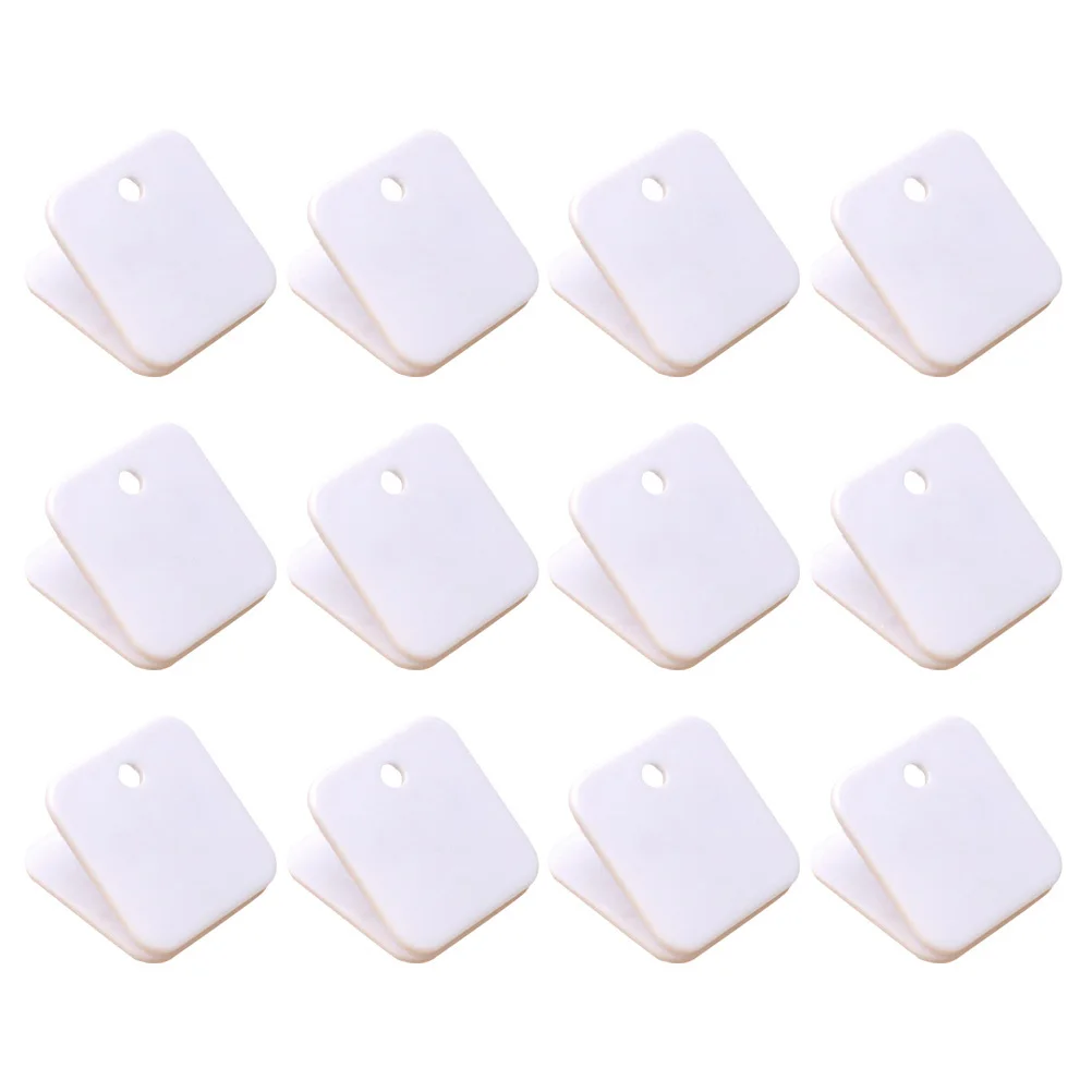 12Pcs Square Plastic Paper Clips Document Sorting Clamps for Bills Notes Office School Filing Organizer Plastic Clips
