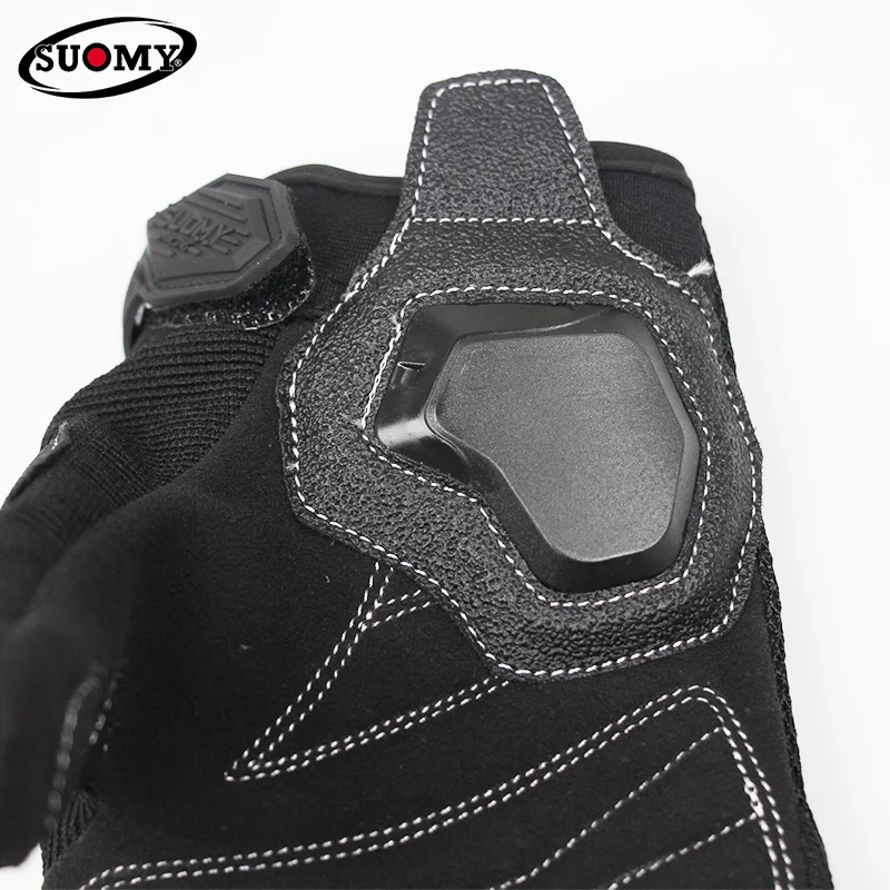 Nova chegada Suomy malha respirável motocross guantes moto das mulheres dos homens tela de toque verão completo/meio dedo luvas da motocicleta