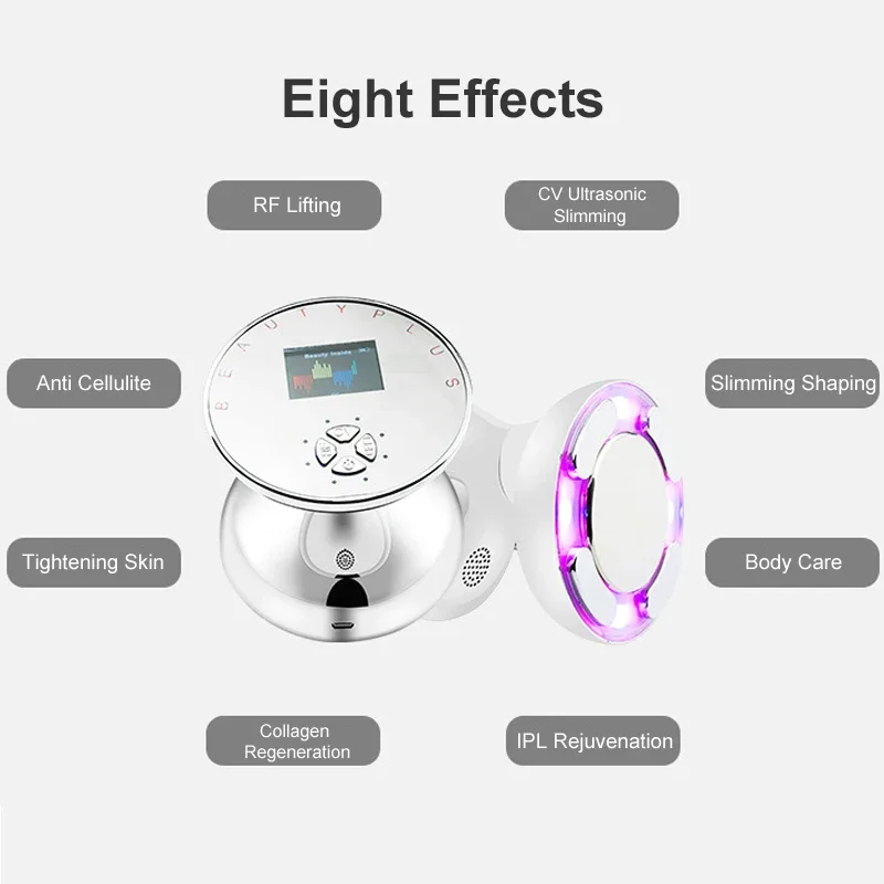 超音波ボディスリミングマッサージャー,キャビテーション,LED脂肪バーナー,セルライト減量,顔の肌を引き締め,アンチエイジング,美容