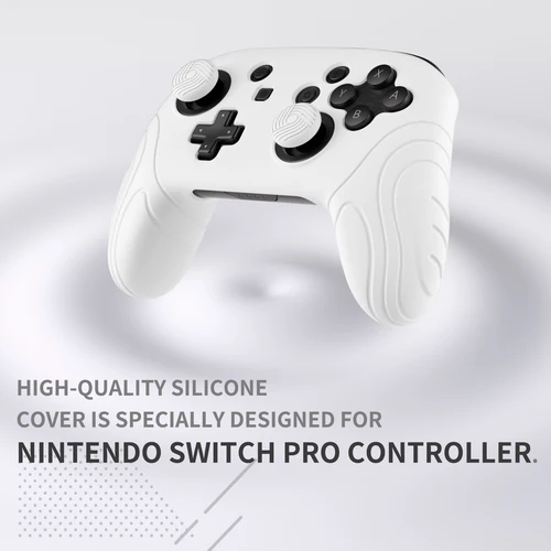 Imagen 1 del producto PlayVital Samurai Edition Funda protectora ergonómica de silicona con 2 empuñaduras para el pulgar para controlador Nintendo Switch Pro