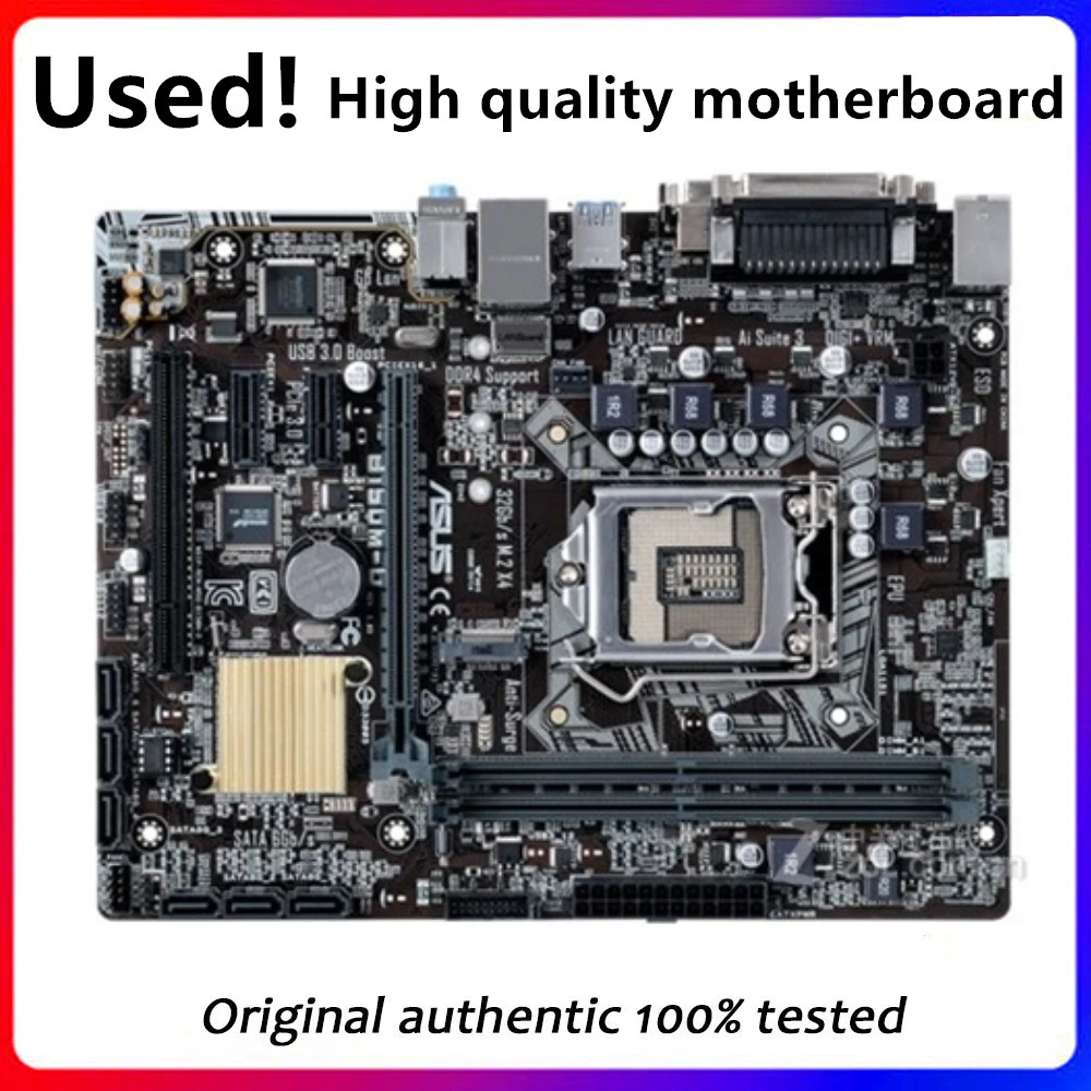 

For Asus B150M-D Original Used Desktop Intel B150 B150M DDR4 Motherboard LGA 1151 i7/i5/i3 USB3.0 SATA3