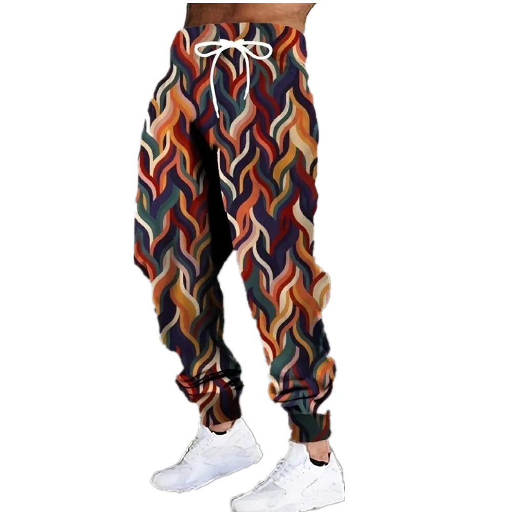 Men's autumn and winter fashion sports pants animal graffiti 3D printed pants neutral street casual sports jogging pants Q0133