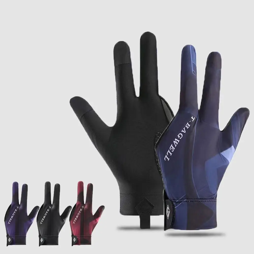 

Left Hand Billiards Glove Elastic Non Slip Three Fingers Glove Breathable Snooker Billiard Glove Fitness Accessories