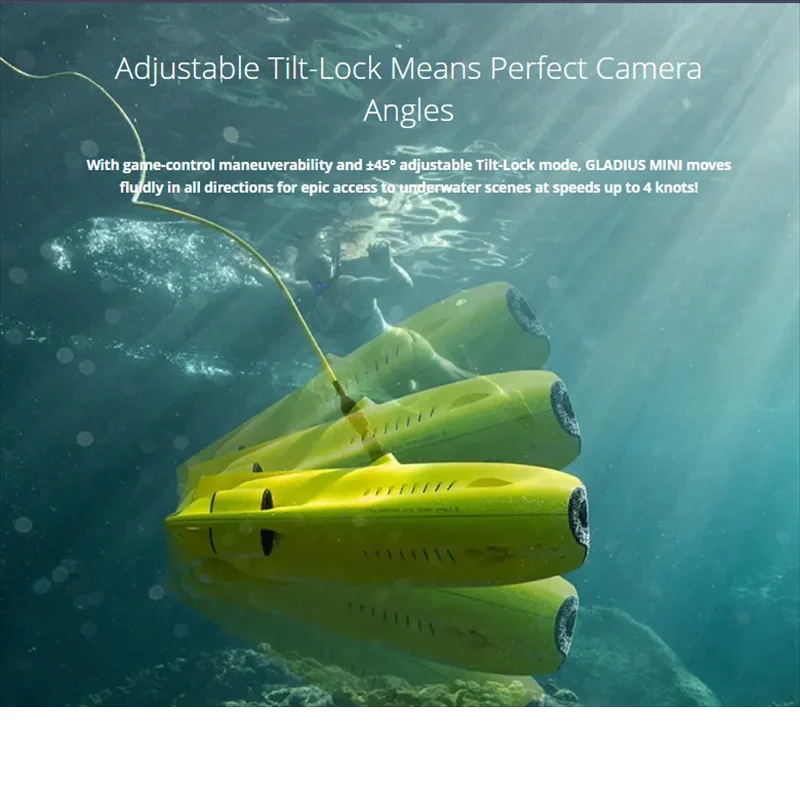 CHASING Mini S Underwater Drone With 4K HD Camera 5-Thruster One Key 100m Depth Hold Live Stream Diving Rescue Drone