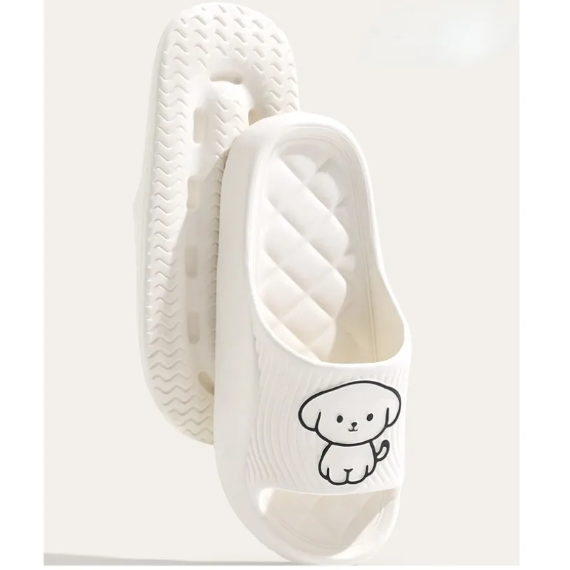 Home Cloud Slipper Woman Dog Puppy Sandal Funny Flip Flops Cartoon Soft Beach Non Slip House Shoe Men Platform Female Slides