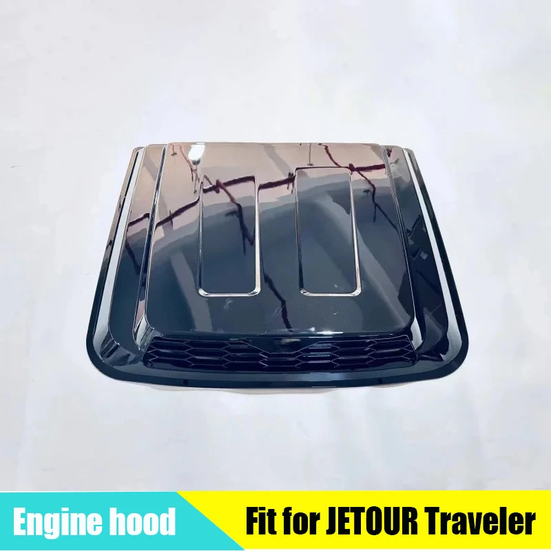 Car ABS Hood Suitable for CHERY JETOUR Traveler T2 2023+ Black Warrior Hood Air Intake Decorative Stickers Car Exterior Parts