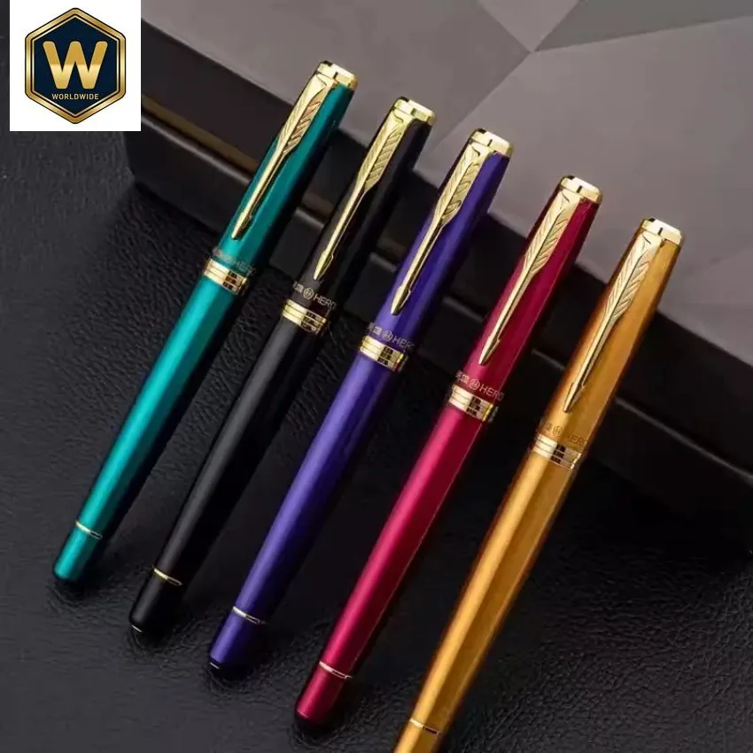 hero-luxury-fountain-pen-05-f-nib-gold-silver-metal-body-for-office-school-beginners-artists-collectors-cheap-sale