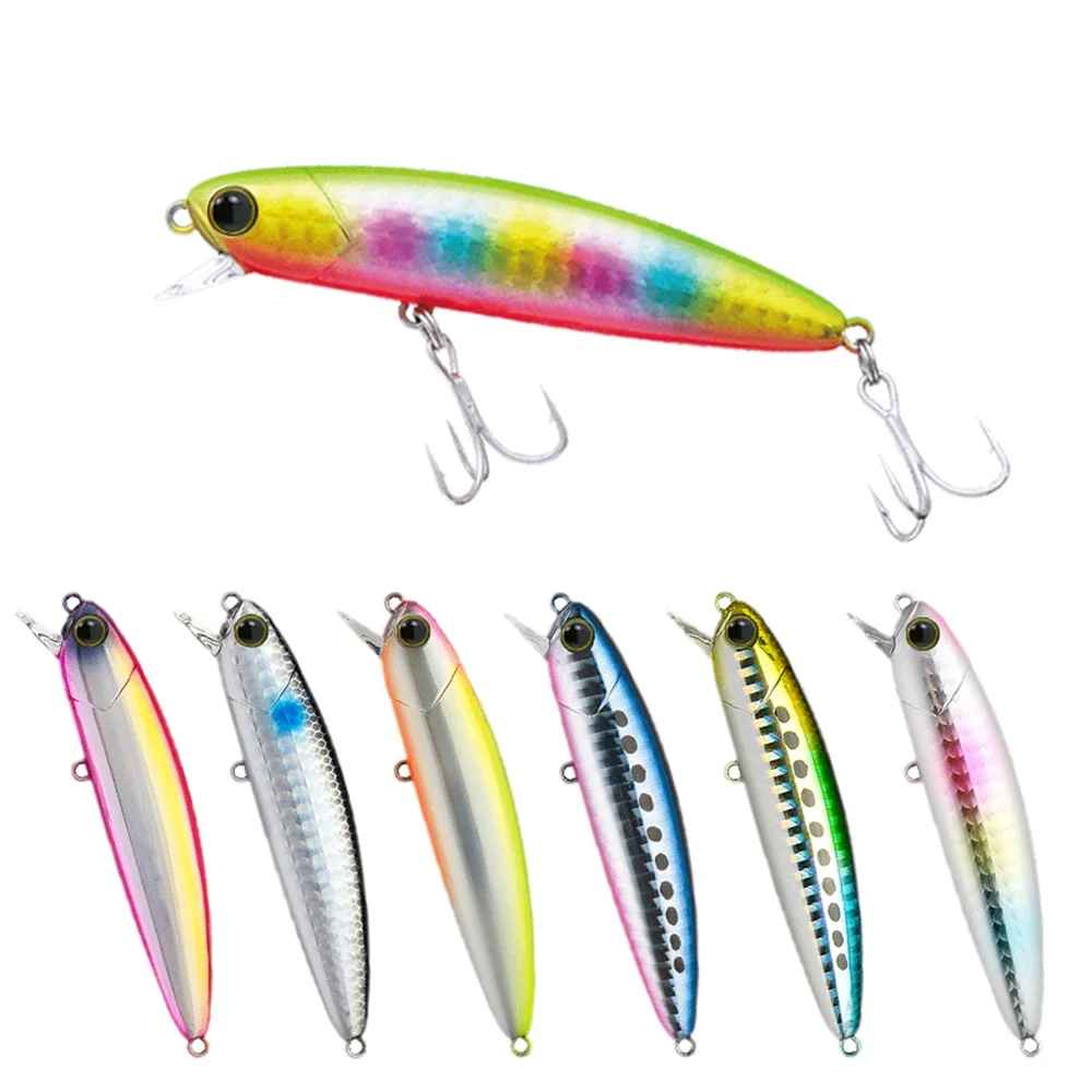 80mm 13g Sinking Minnow Fishing Lures Wobbler Long Cast Jerkbait Swimbait Artificial Hard Bait Trout Bass Fishing Accessories