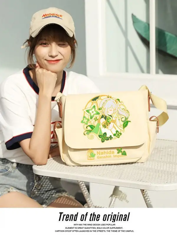 Zhongyuan Shen Nong Grass God Naxi Da Scattered Soldier Keli Anime College Single Shoulder Crossbody Bag High School Student A