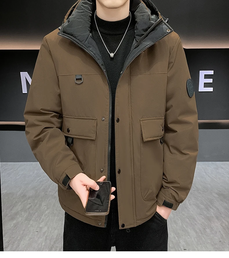 Windbreaker Wear-resistant Fishing Men's Jacket Padded Inner Windbreak Winter Clothing for Men's Winter Coats Skiing Outerwear