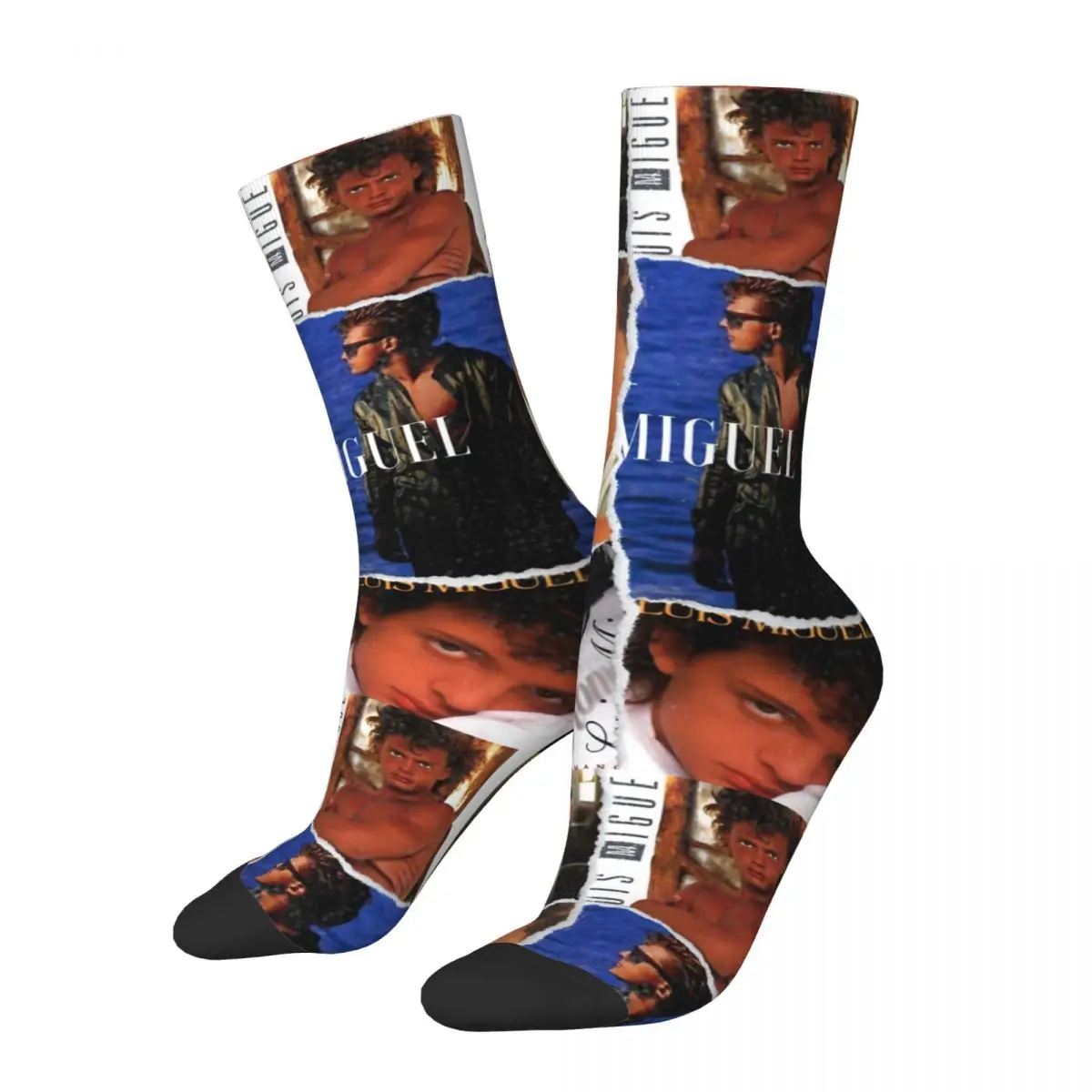 

Retro Luis Miguel Albums Design Theme Socks Accessories for Unisex Cozy Printing Socks