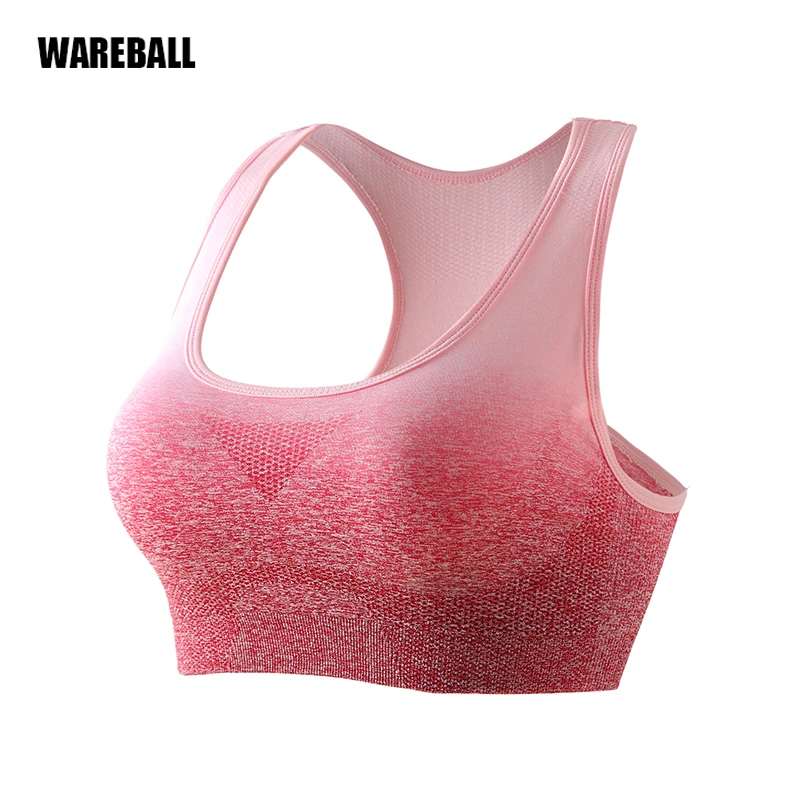 

Women Ombre Yoga Sport Bra Brassiere Padded Breathable Athletic Fitness Running Gym Vest Yoga Sport Tops Push Up Sportswear