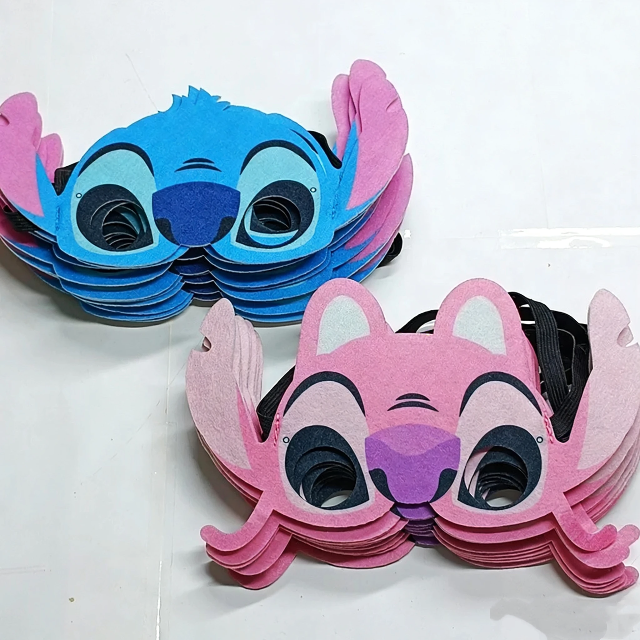 1/2/5/10 Uds. Máscaras de Halloween de Lilo & Stitch-Conjunto de disfraz de Cosplay para niños, regalos de vestir para fiesta de cumpleaños y Navidad para niños