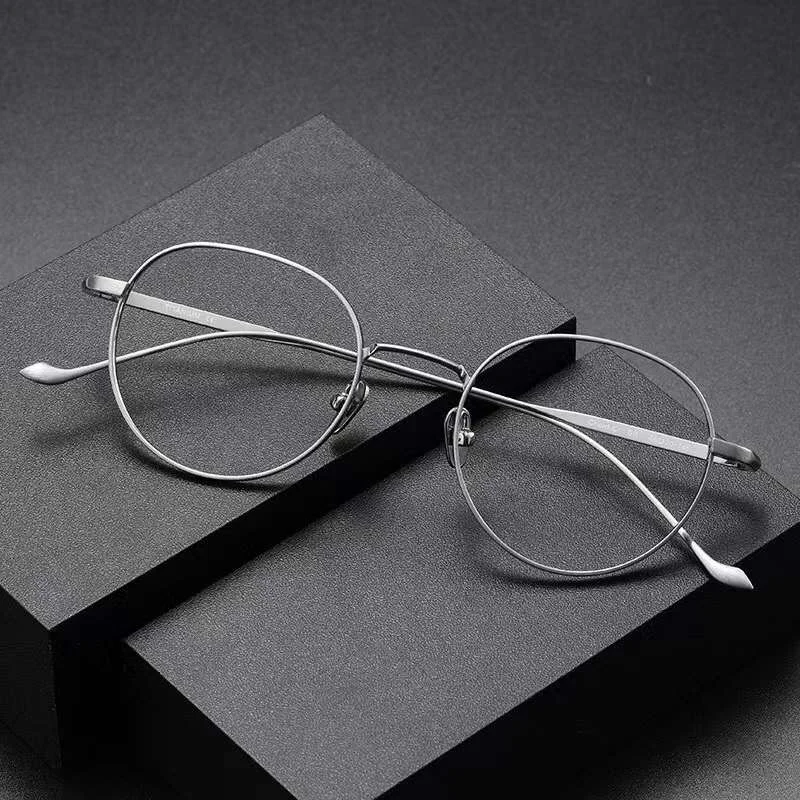 Vintage Round Chord-C ForWomen Prescription Titanium Frame Japanese Designer Handmade Myopia Men Eyeglasses Brand Glasses