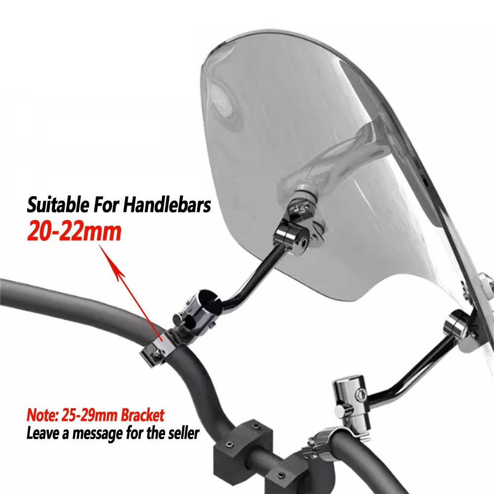 windshield For the square lampshade design of the front windshield windshield panel guide cover of the Crown Prince motorcycle