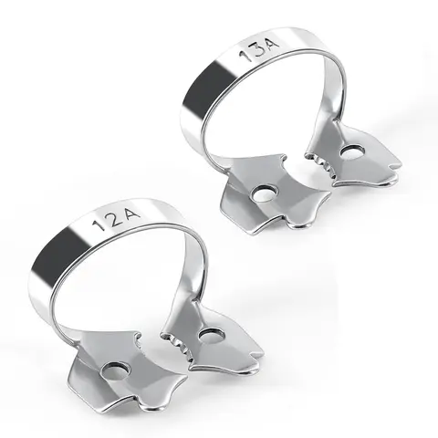 Bilashmart 1Pcs Azdent Dental Rubber Dam Clamps Stainless Steel Endodontic Restorative Barrier Clips Dentistry Ortho Materials Lab Tools