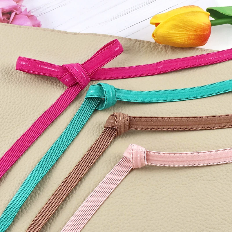 

4/8/10M 10mm Colored Anti Slip Elastic Band Silicone Elasticity Bands Bra Shoulder Strap Bikini Rubber Straps Sewing Accessories