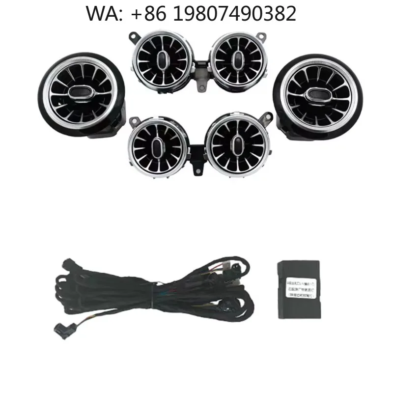 Symphony Style Interior LED Atmosphere Strip, Air Vent Decor Ambient Light Fit 2016-2022 W213 Sedan Dynamic Car Interior Refit P