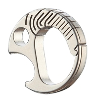 Outdoor Titaniums Carabiner Keyring Bottles Opener Small Carabiner Clip AntiLost Quick Releases Spring Keyring