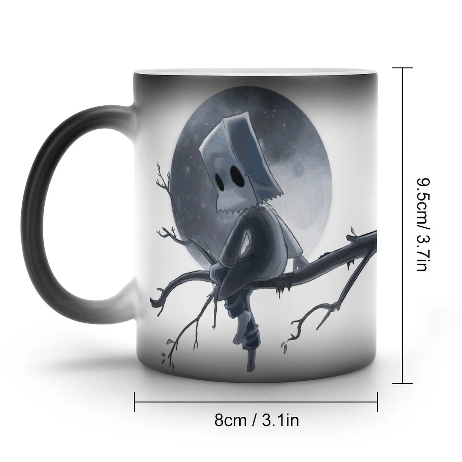 Mono Under The Moon Mug Little Nightmares 2 Alone Tree Game Classic Pottery Mug Coffee Color Changing Wholesale Cups