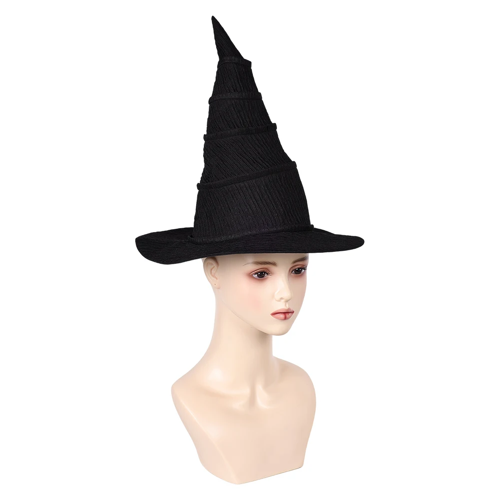 Elphaba Witch Cosplay Costume para Mulher, Chapéu de Bruxa, Filme Adulto, Wiked Fantasia, Acessórios Figurinos, Boné, Halloween, Carnaval, Adereços, 2024