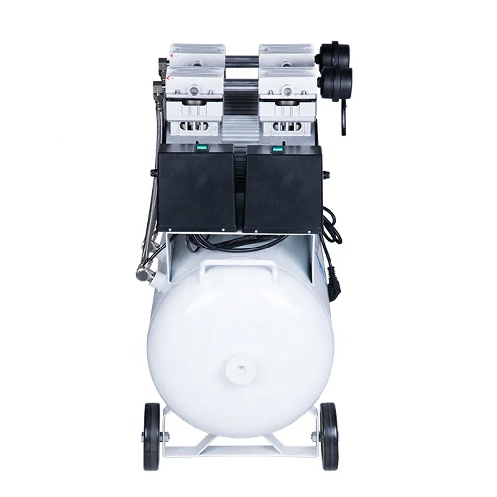 Medical Oil-Free  Air Compressor 1200W  For Three  Chair Units 60L